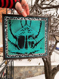 Patch turquoise mushroom