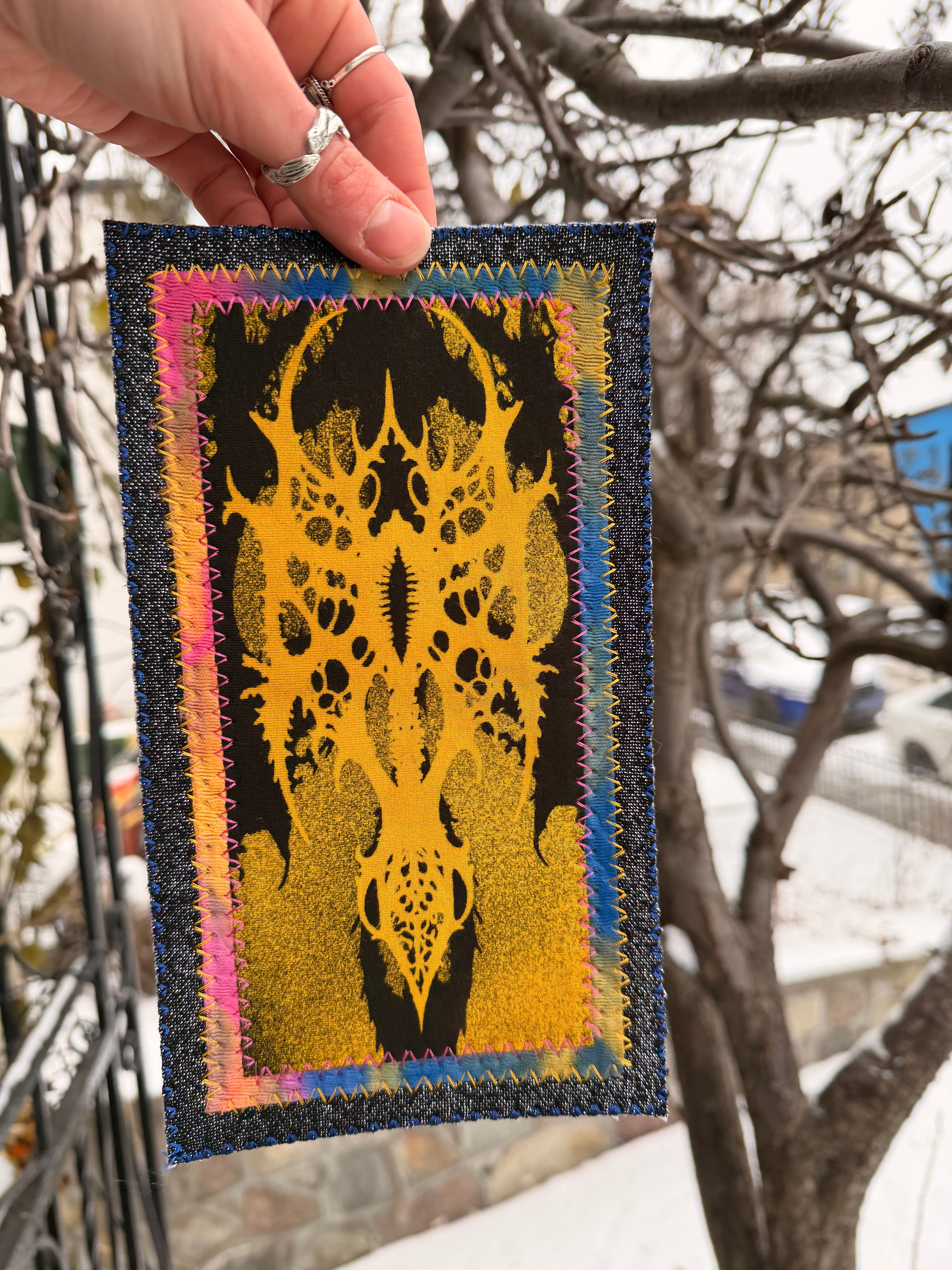 Patch yellow pattern