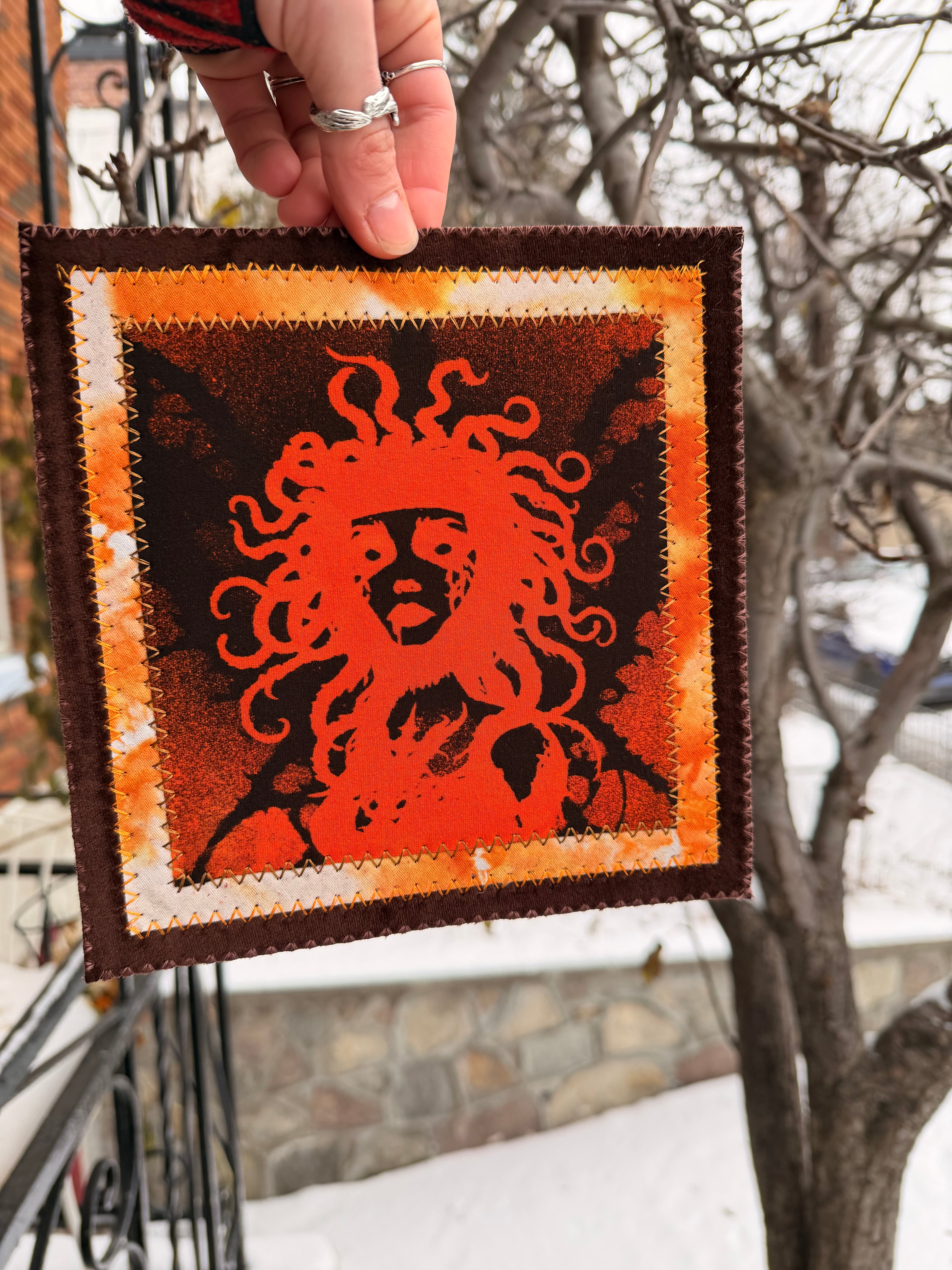 Patch orange goddess