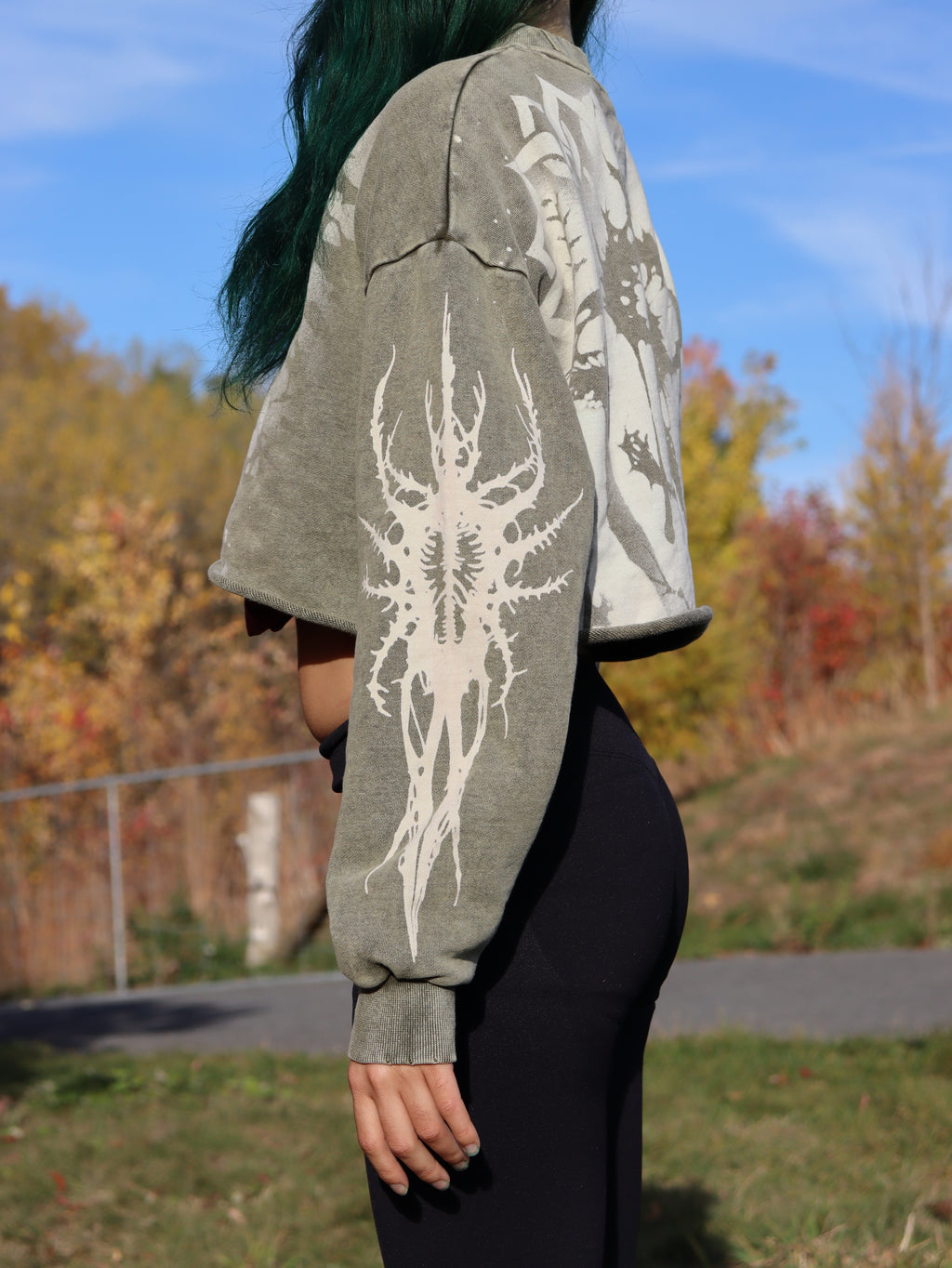 Crew neck crop top Medium