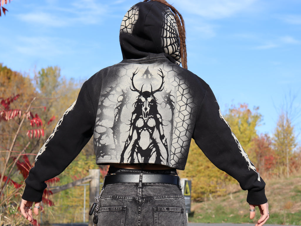 Crop top Hoodie Wendigo Medium