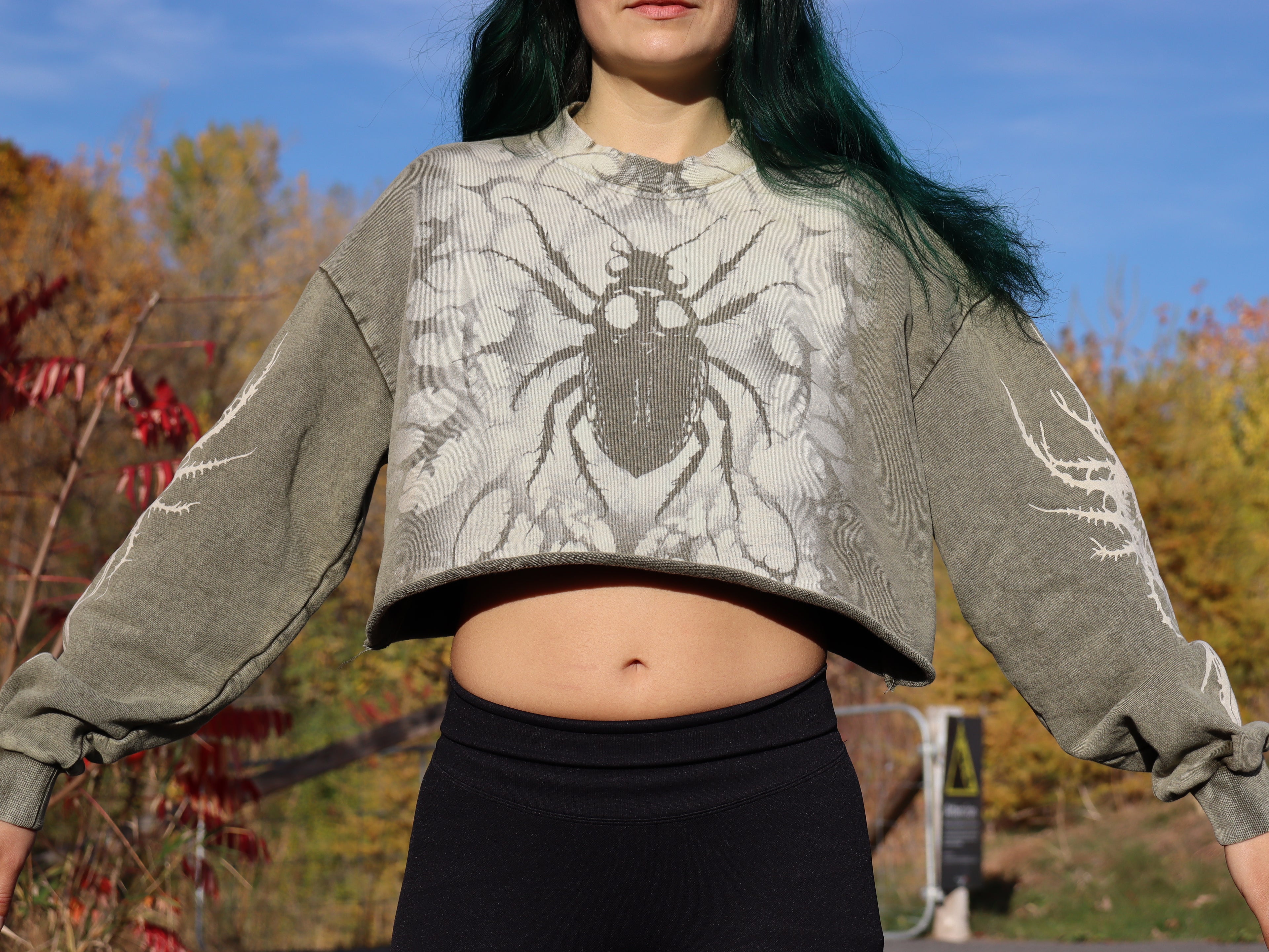 Crew neck crop top Medium