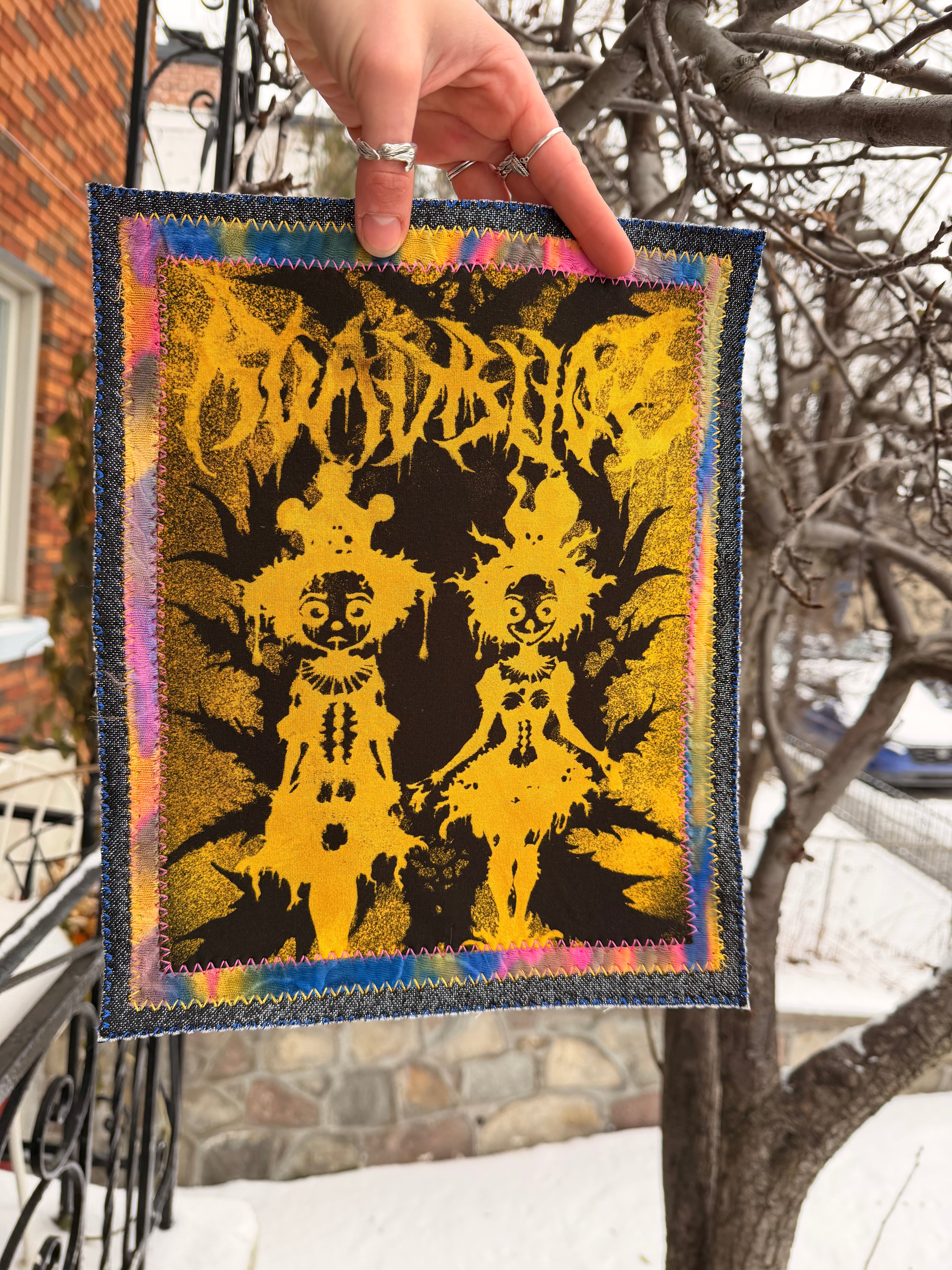 Patch yellow clown twins