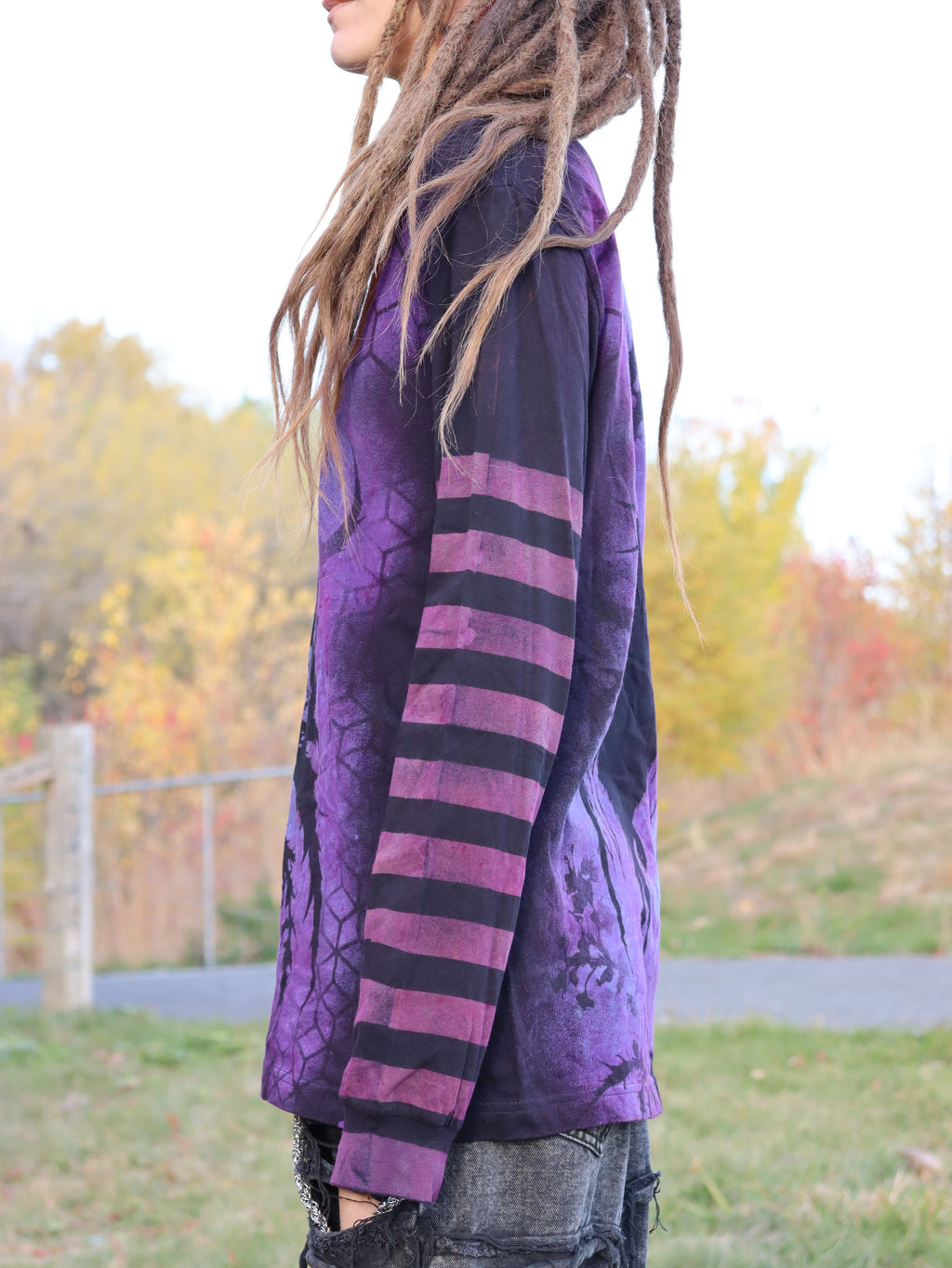 Long sleeve purple crow Medium