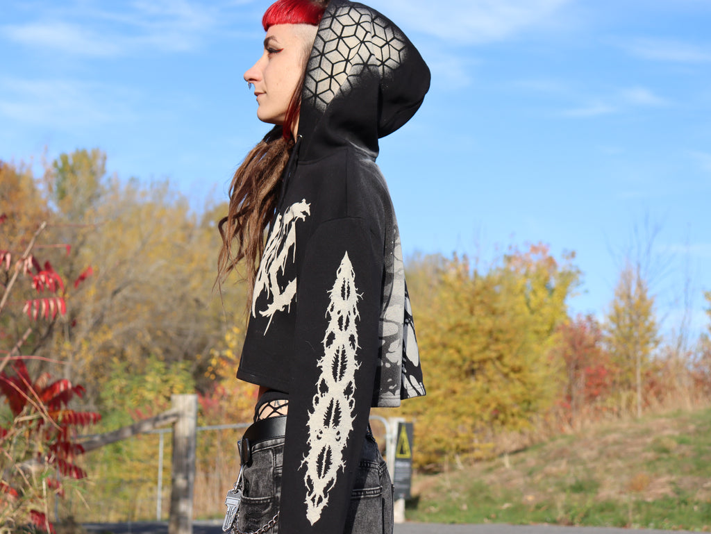Crop top Hoodie Wendigo Medium