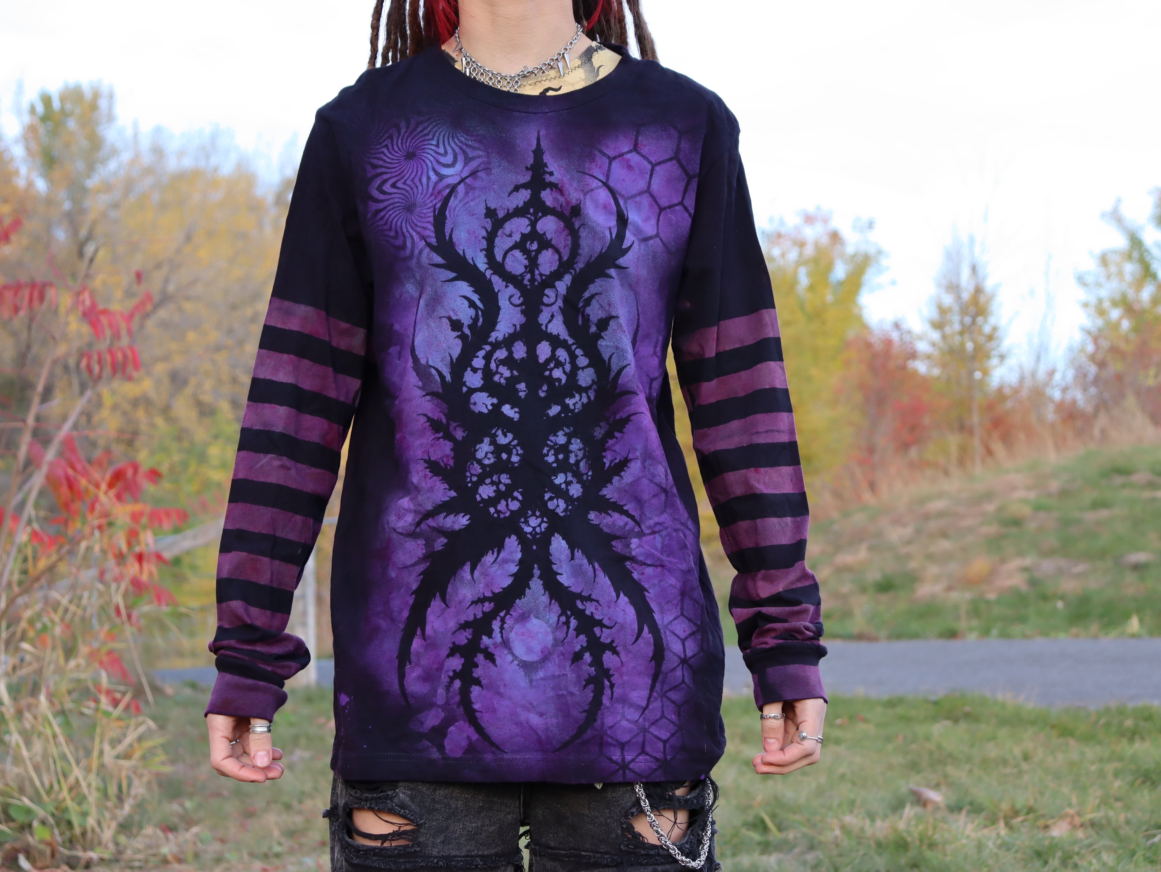 Long sleeve purple crow Medium