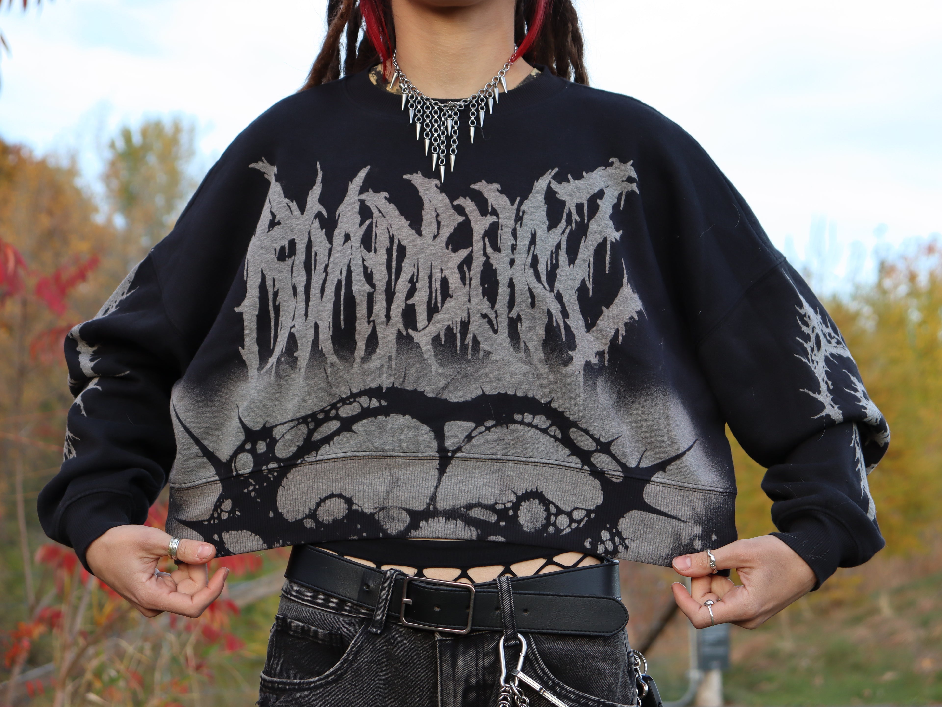 Crew neck crop top small