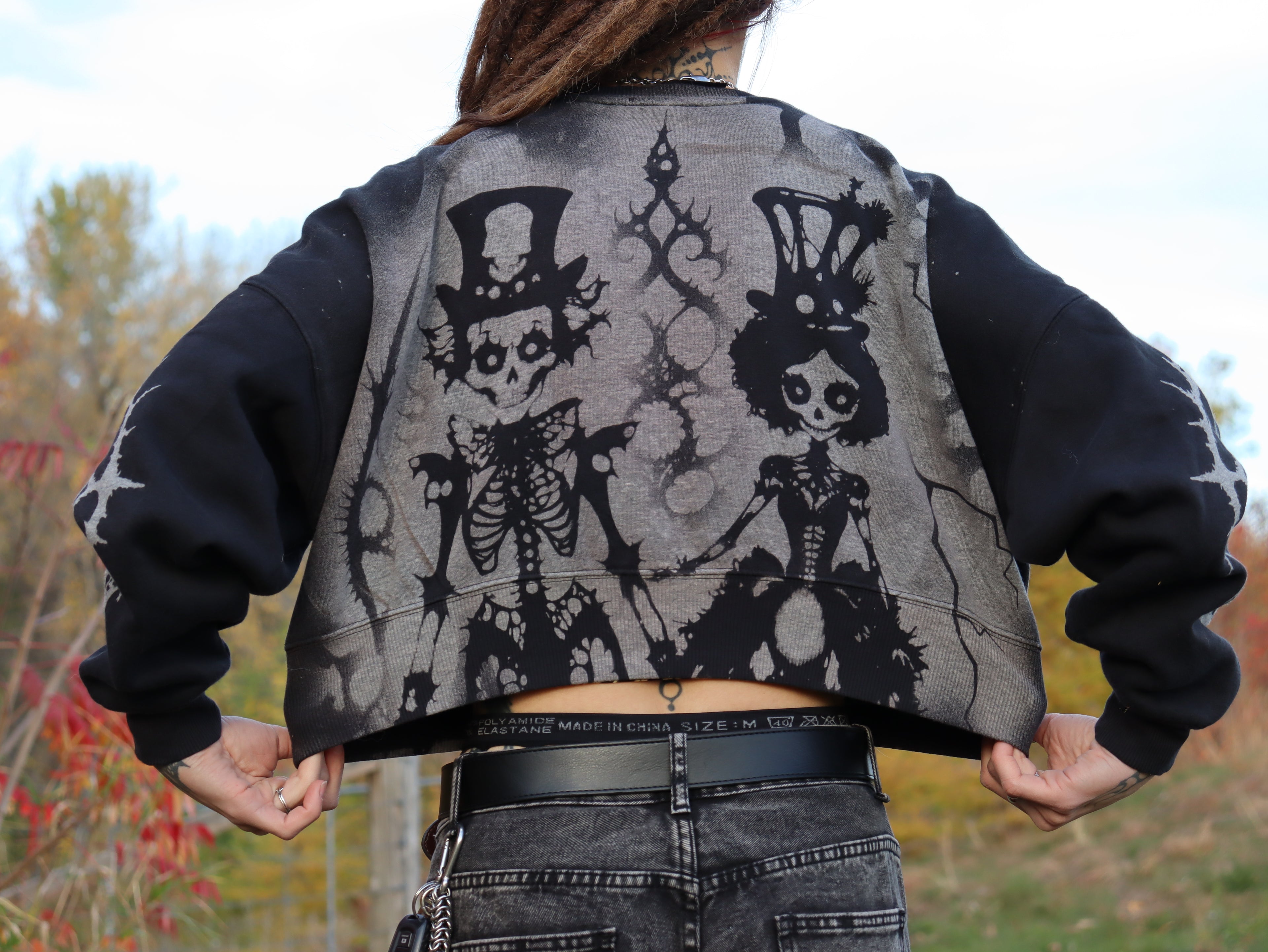 Crew neck crop top small