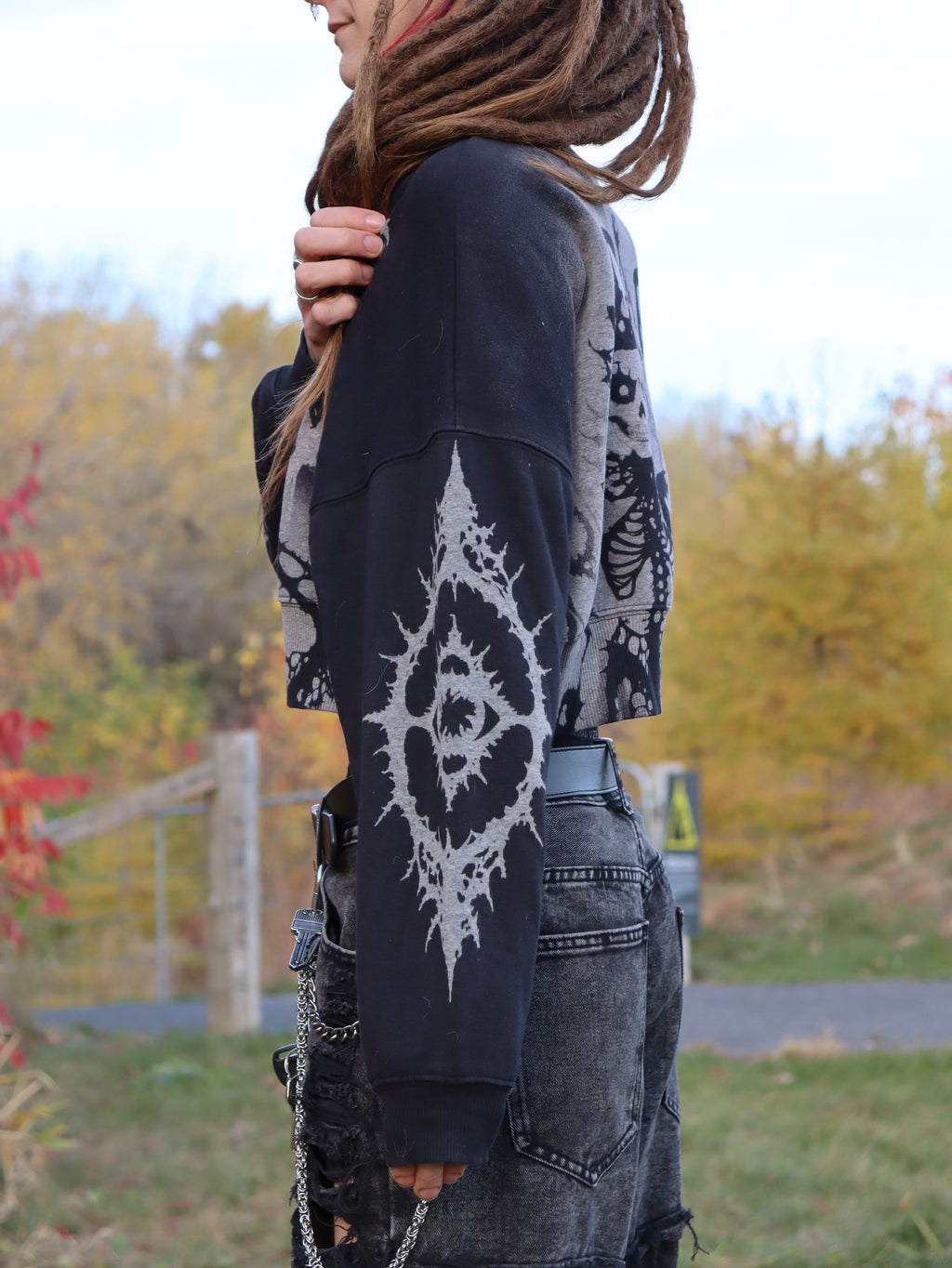 Crew neck crop top small