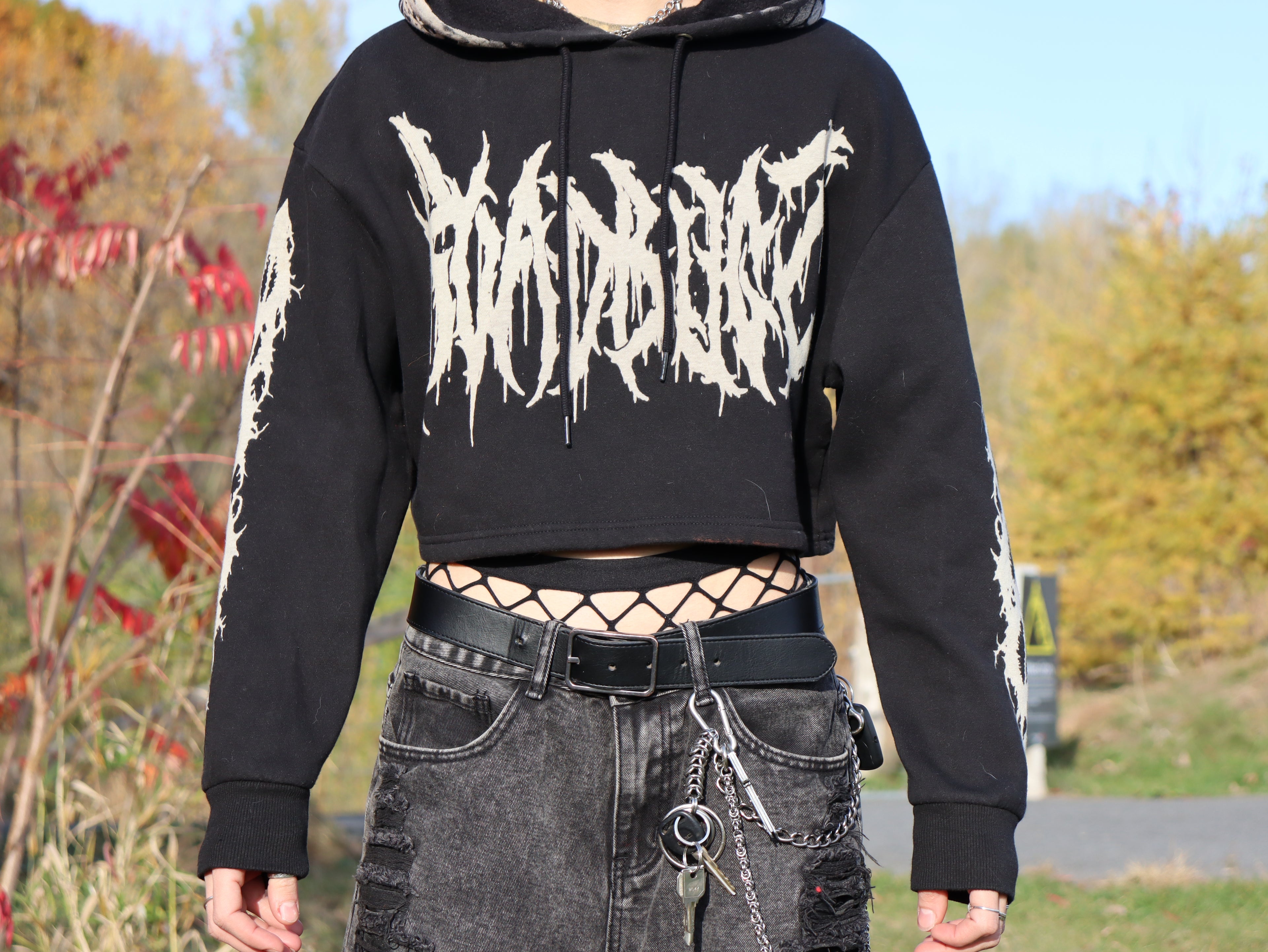 Crop top Hoodie Wendigo Medium