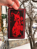 Patch red fox