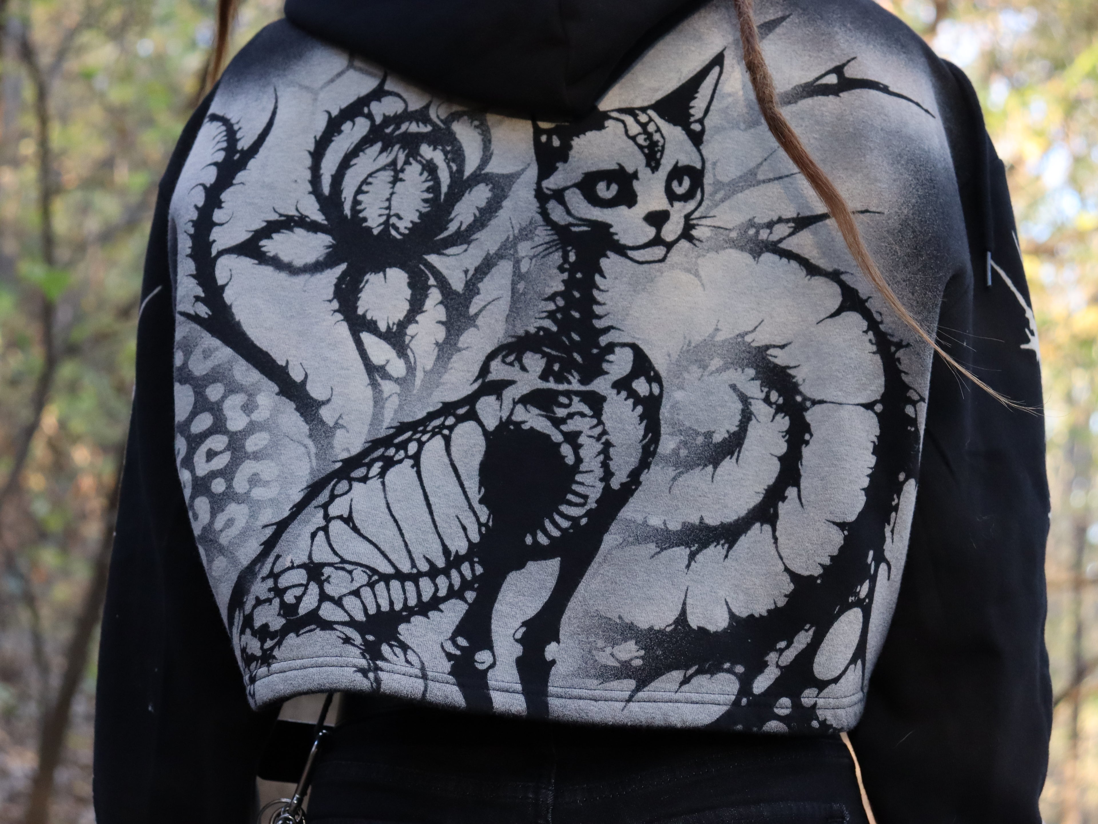 Crop top hood Large cat