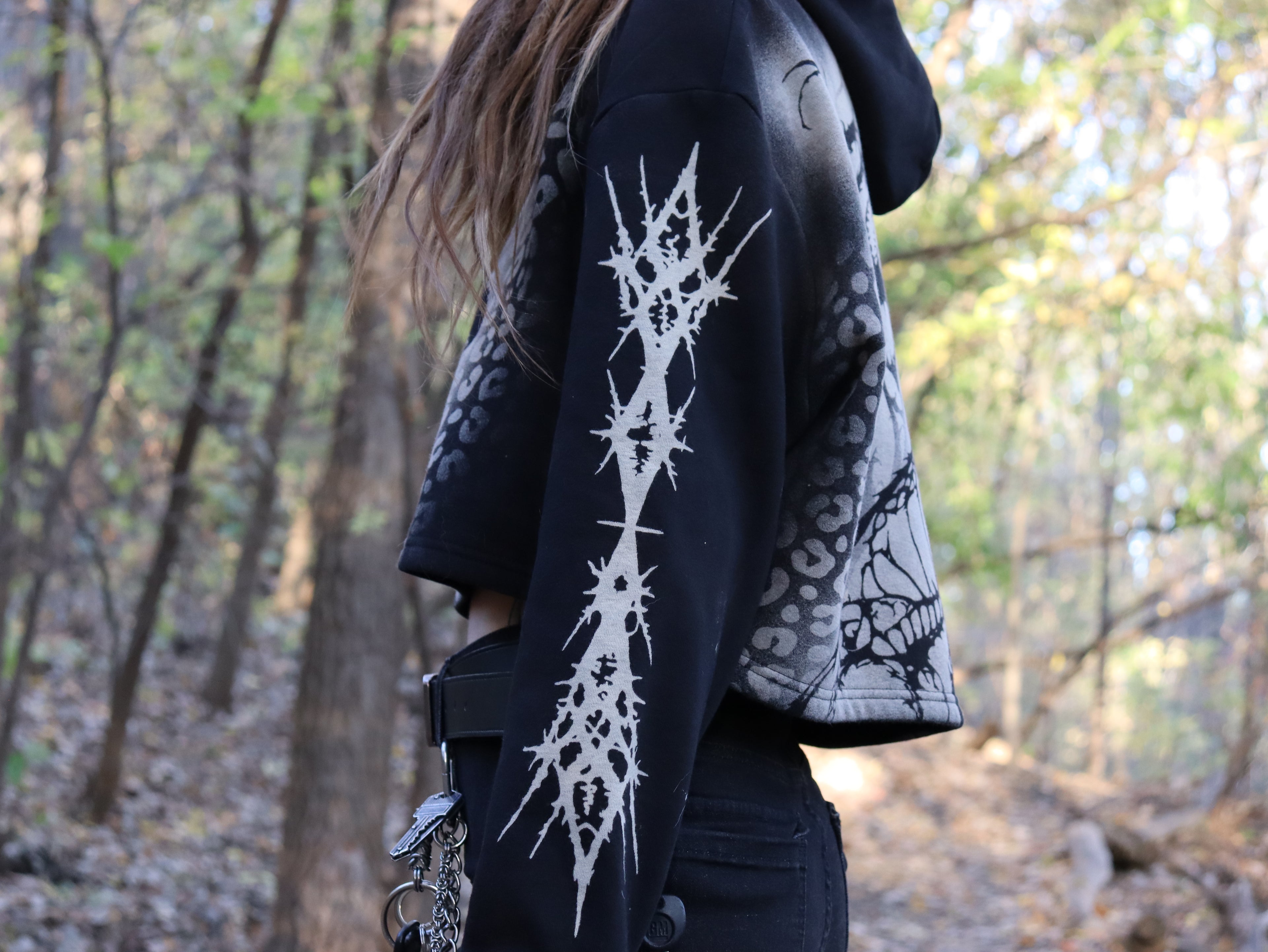 Crop top hood Large cat