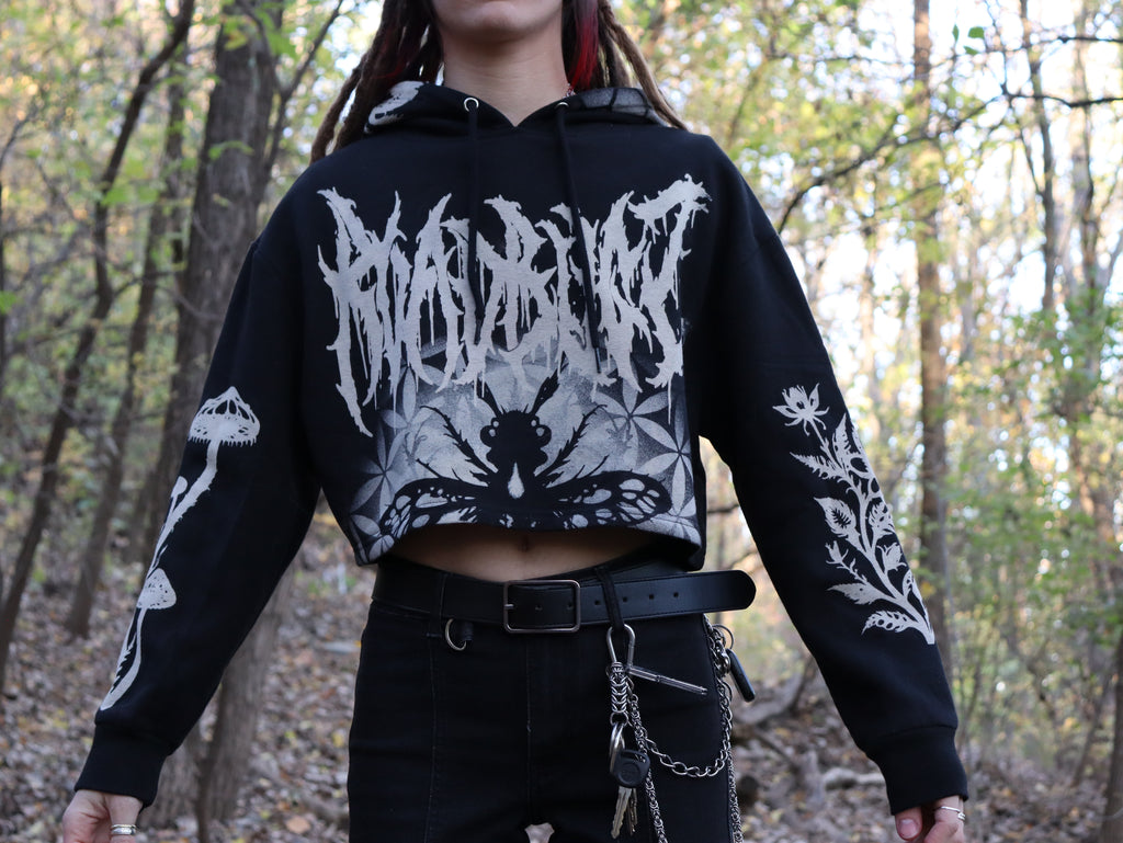 Crop top hoodie Medium bug