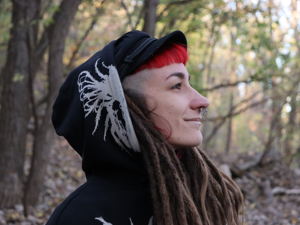 Crop top hoodie Medium bug