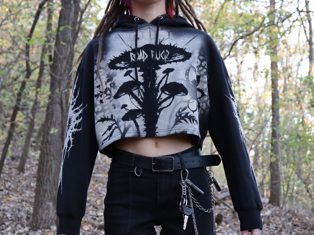 Crop top hoodie Medium Mush