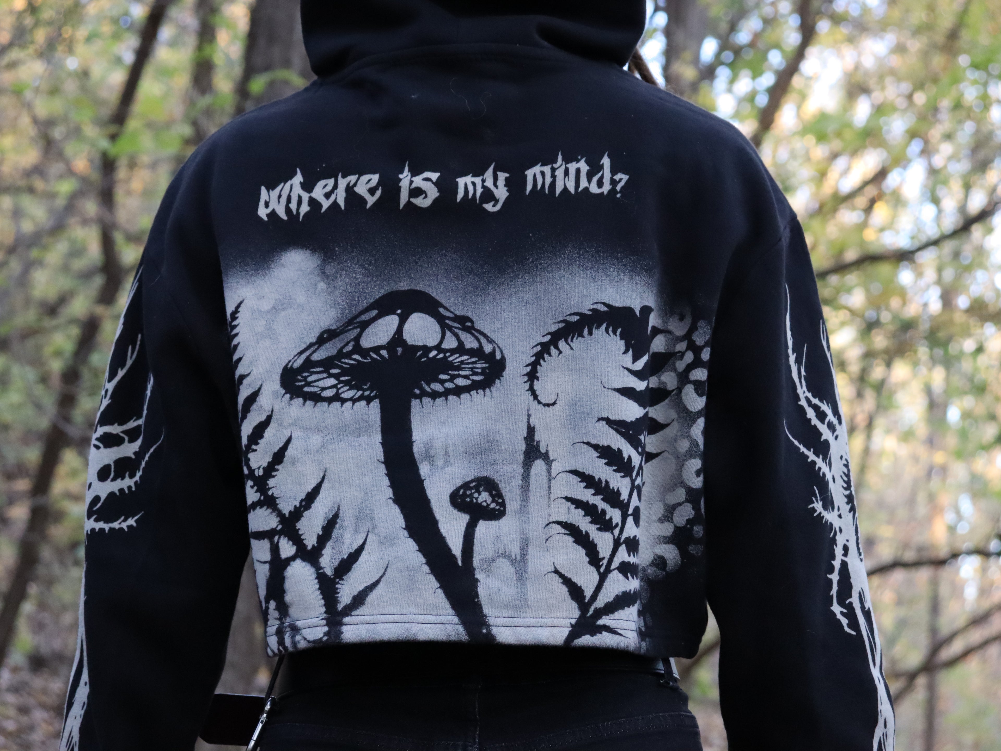 Crop top hoodie Medium Mush