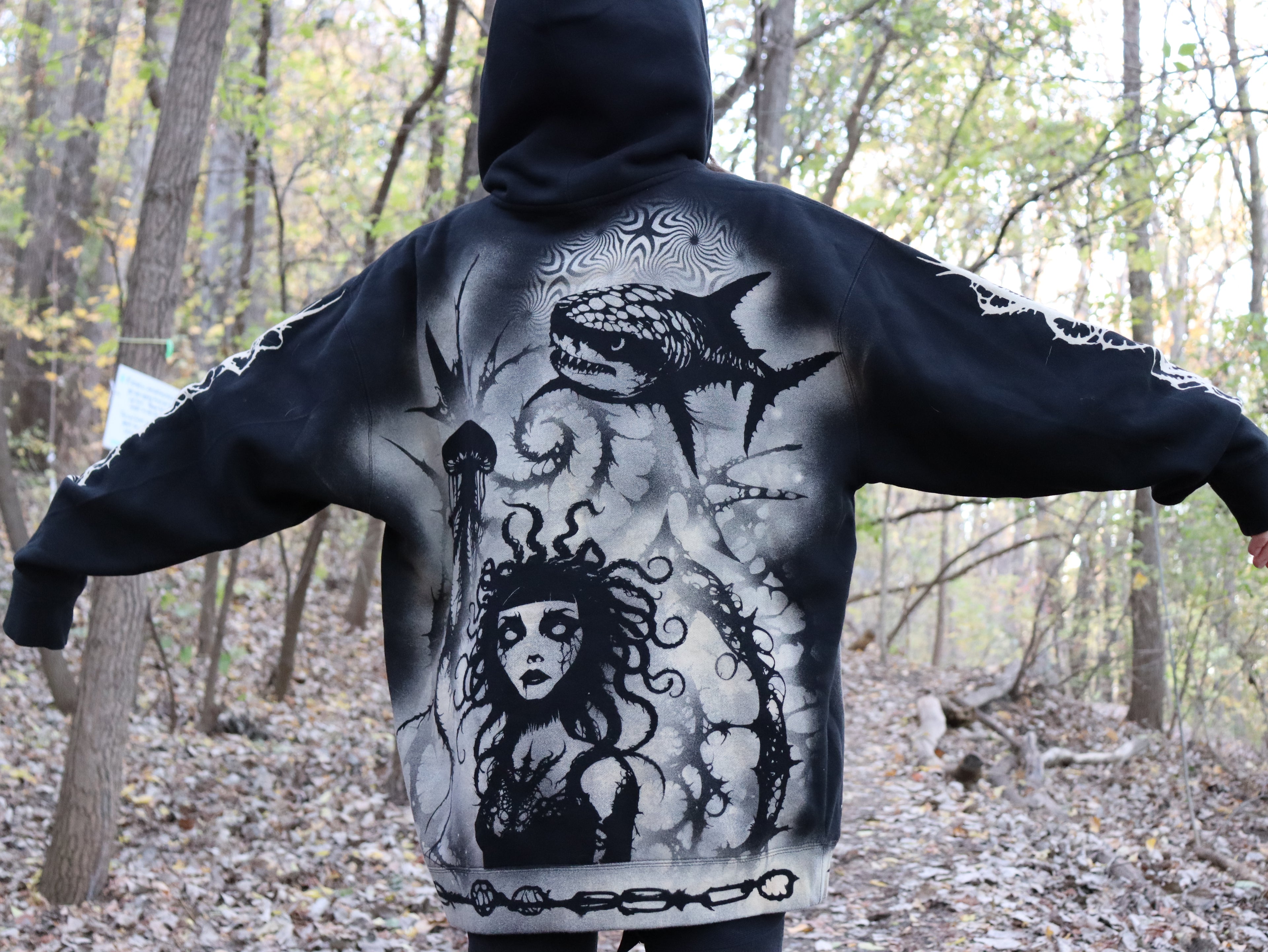 Hoodie sea goddess XL