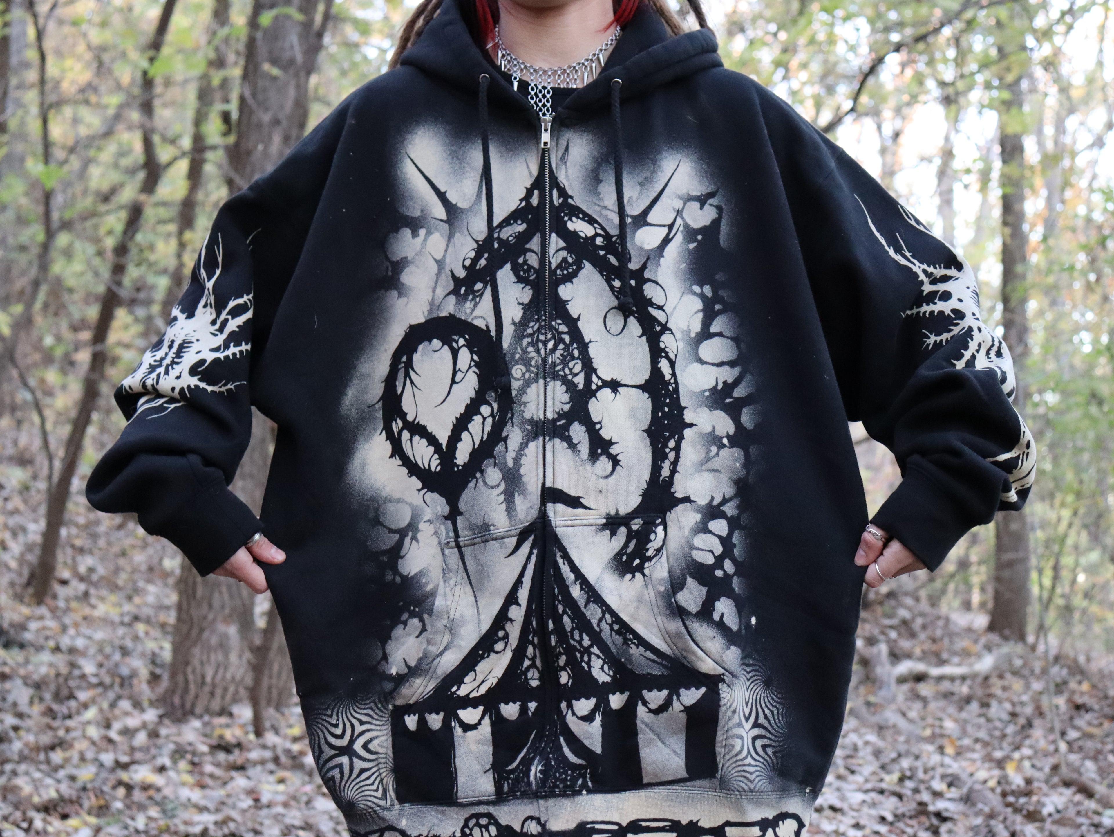 Full-zip hood 2XL clown