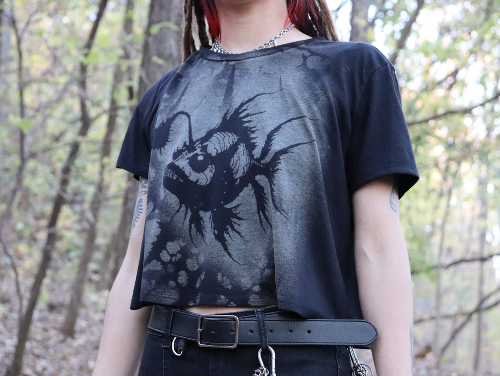 Crop top t-shirt Fish Large