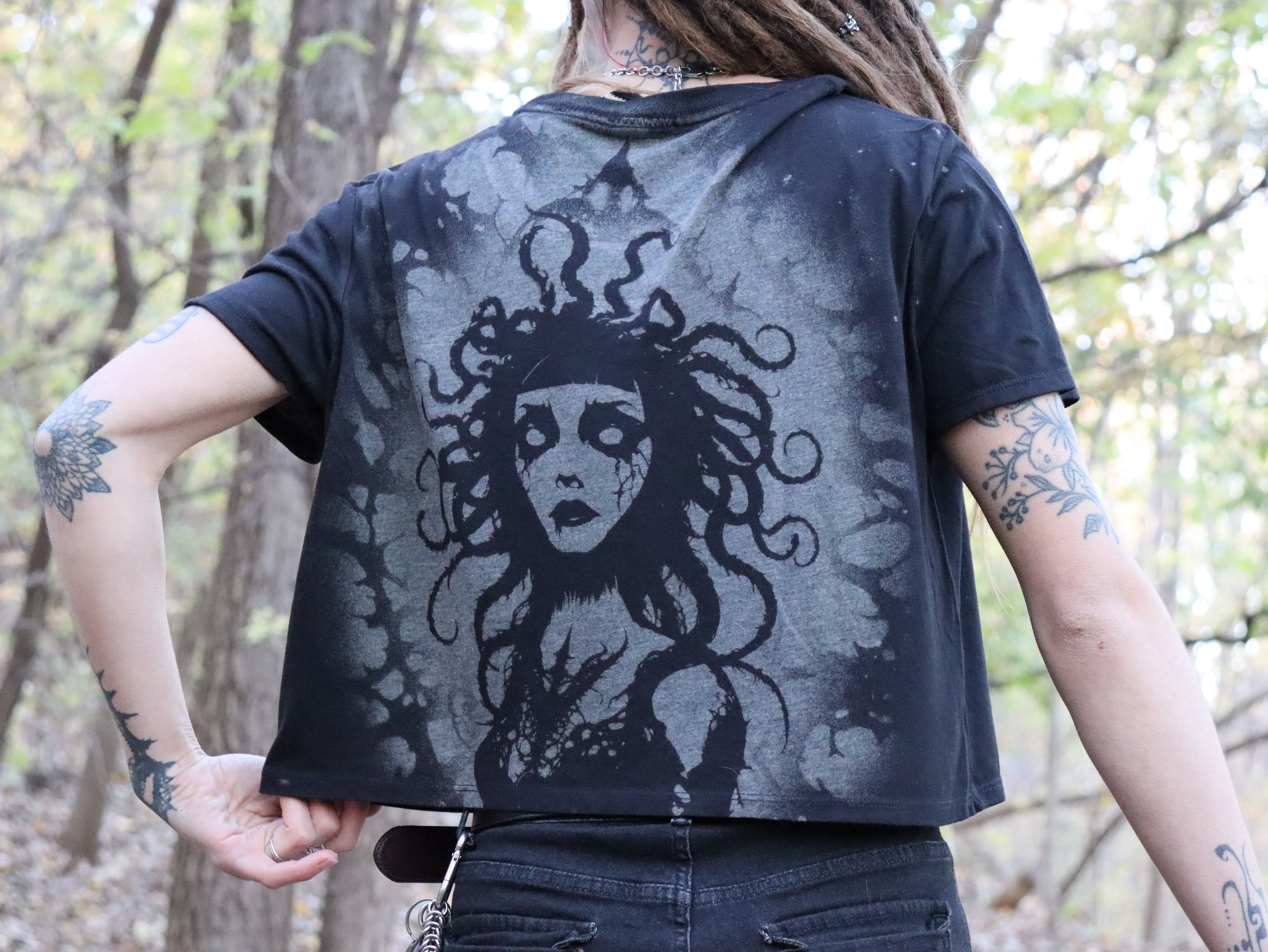 Crop top t-shirt Fish Large