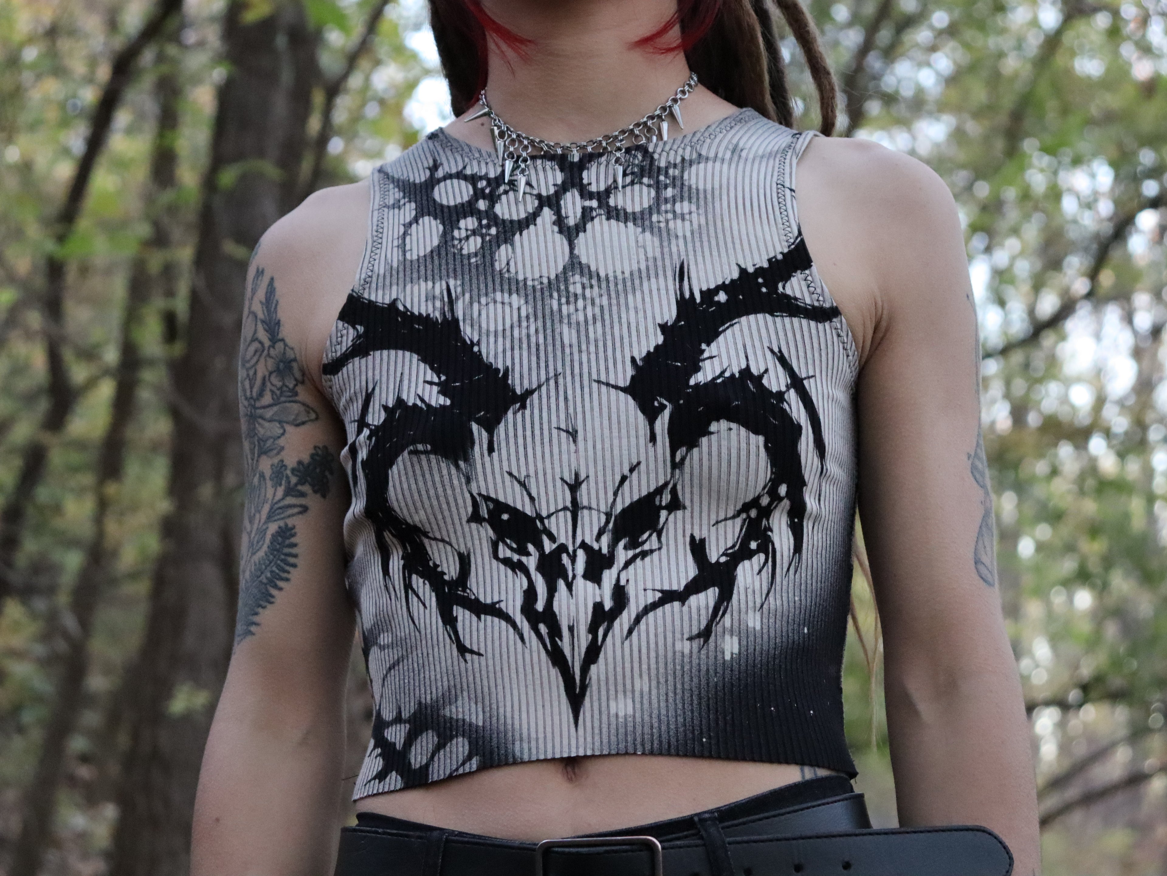Crop top Skull